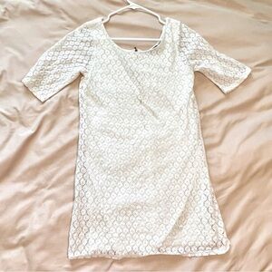 Fab’rik Lace Overlay Cream Dress